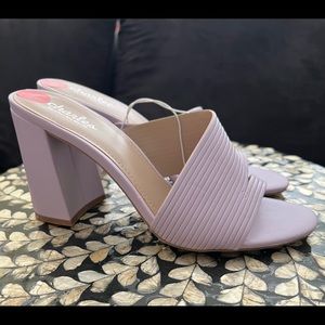 🔥🔥 BLOCK LILAC HEELS SANDALS 🔥🔥